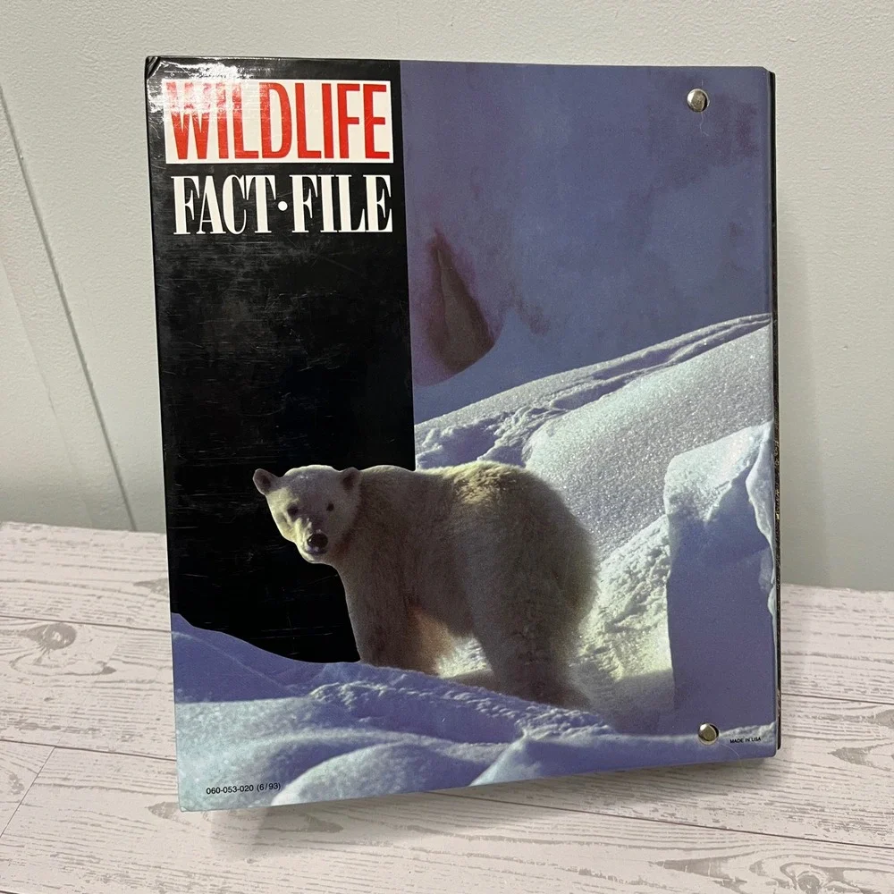 Wildlife Fact-File Binder Cards RANDOM Habitat Animals INCOMPLETE Over 40 cards